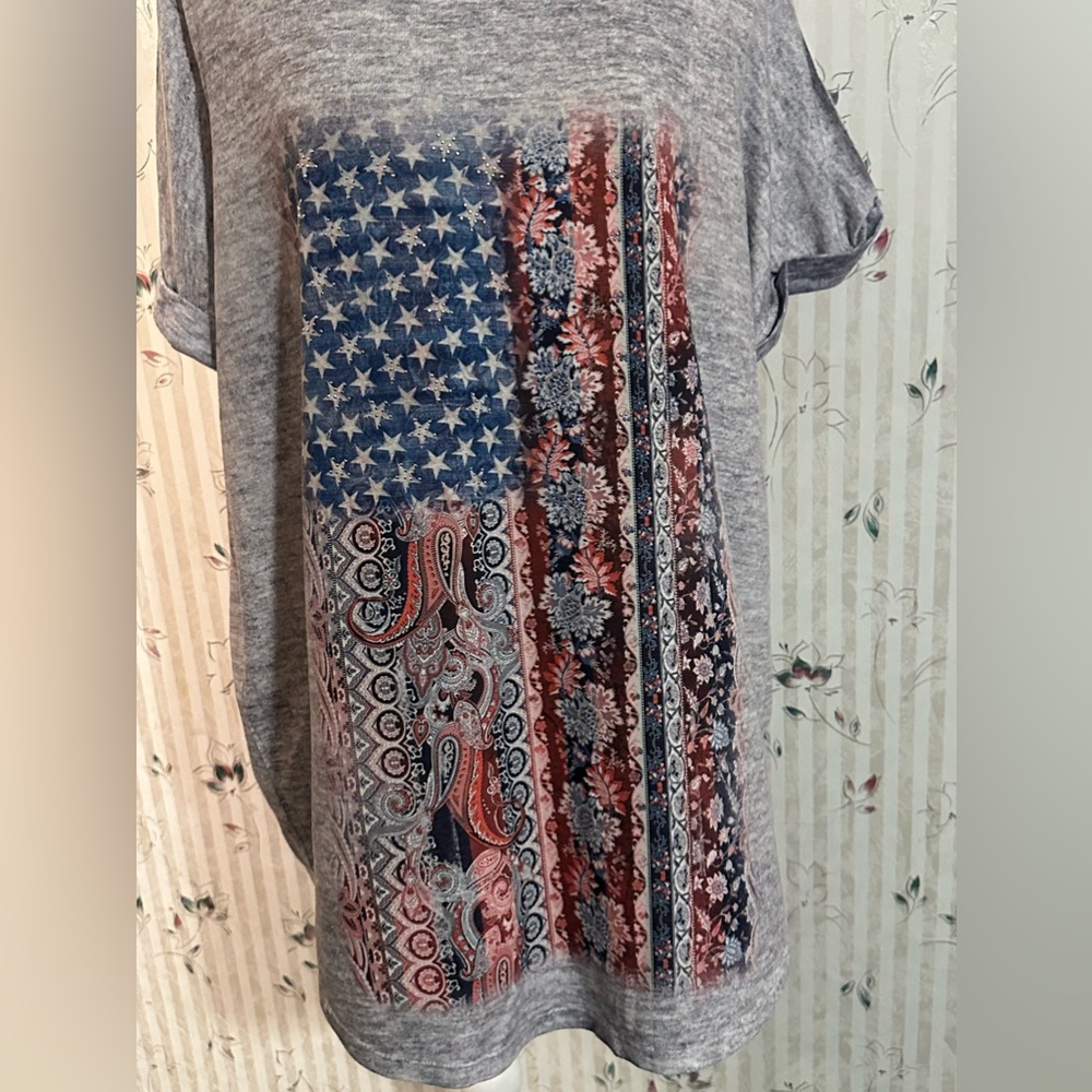 High Fifth Woman Patriotic Top 1X